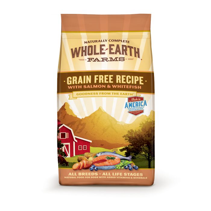 Whole Earth Farms Grain Free Recipe Salmon and Whitefish Dry Dog Food