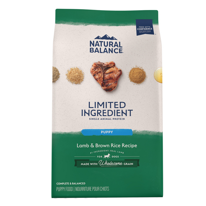 Natural Balance Limited Ingredient Lamb Brown Rice Puppy Recipe Dry Dog Food