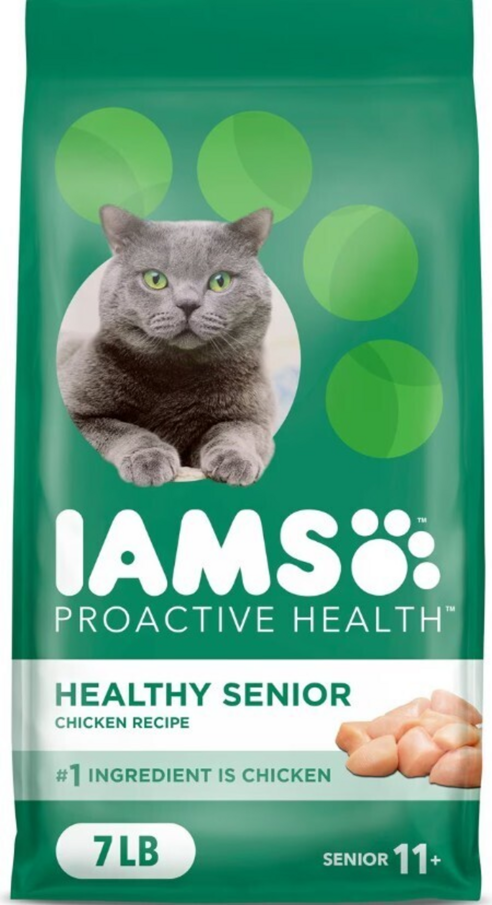 Iams ProActive Health Lively Senior 11+ Chicken Recipe Dry Cat