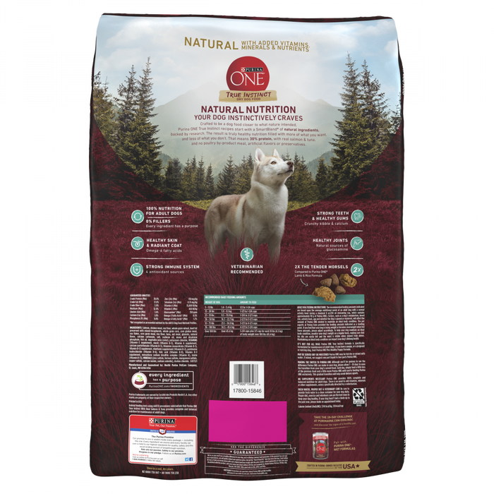 Purina ONE SmartBlend True Instinct Real Salmon Tuna Adult Premium D Concord Pet Foods Supplies Delaware Pennsylvania New Jersey Maryland