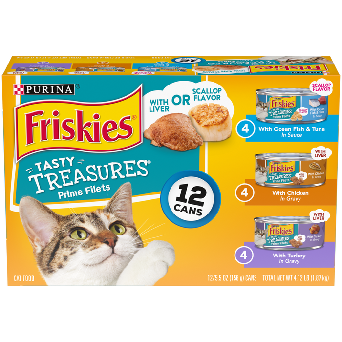 Friskies Tasty Treasures Variety Pack Canned Cat Food Concord Pet Foods Supplies Delaware Pennsylvania New Jersey Maryland