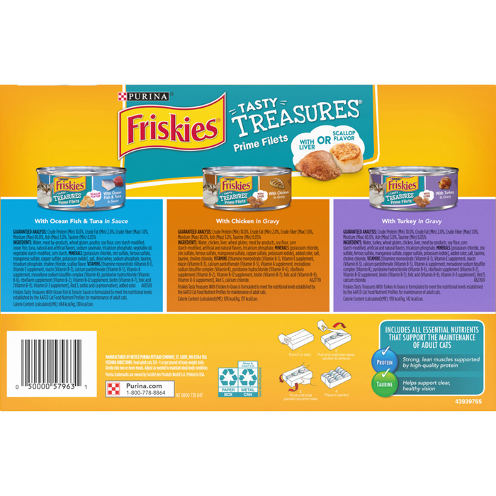 Friskies Tasty Treasures Variety Pack Canned Cat Food Concord Pet Foods Supplies Delaware Pennsylvania New Jersey Maryland