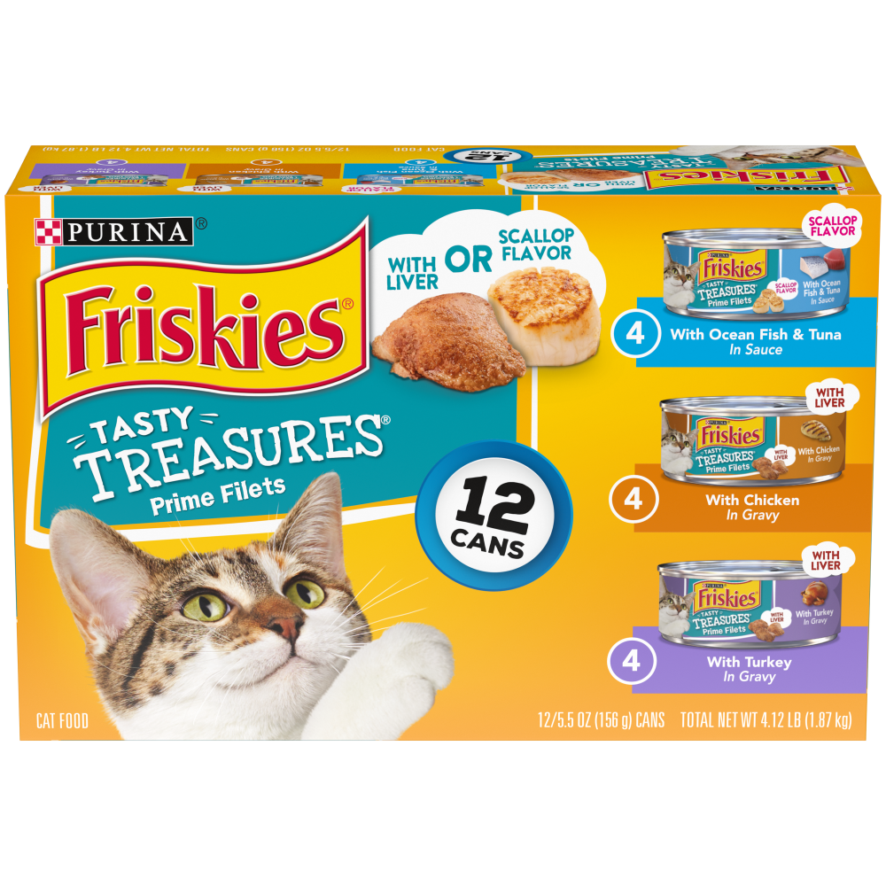 Friskies Tasty Treasures Variety Pack Canned Cat Food