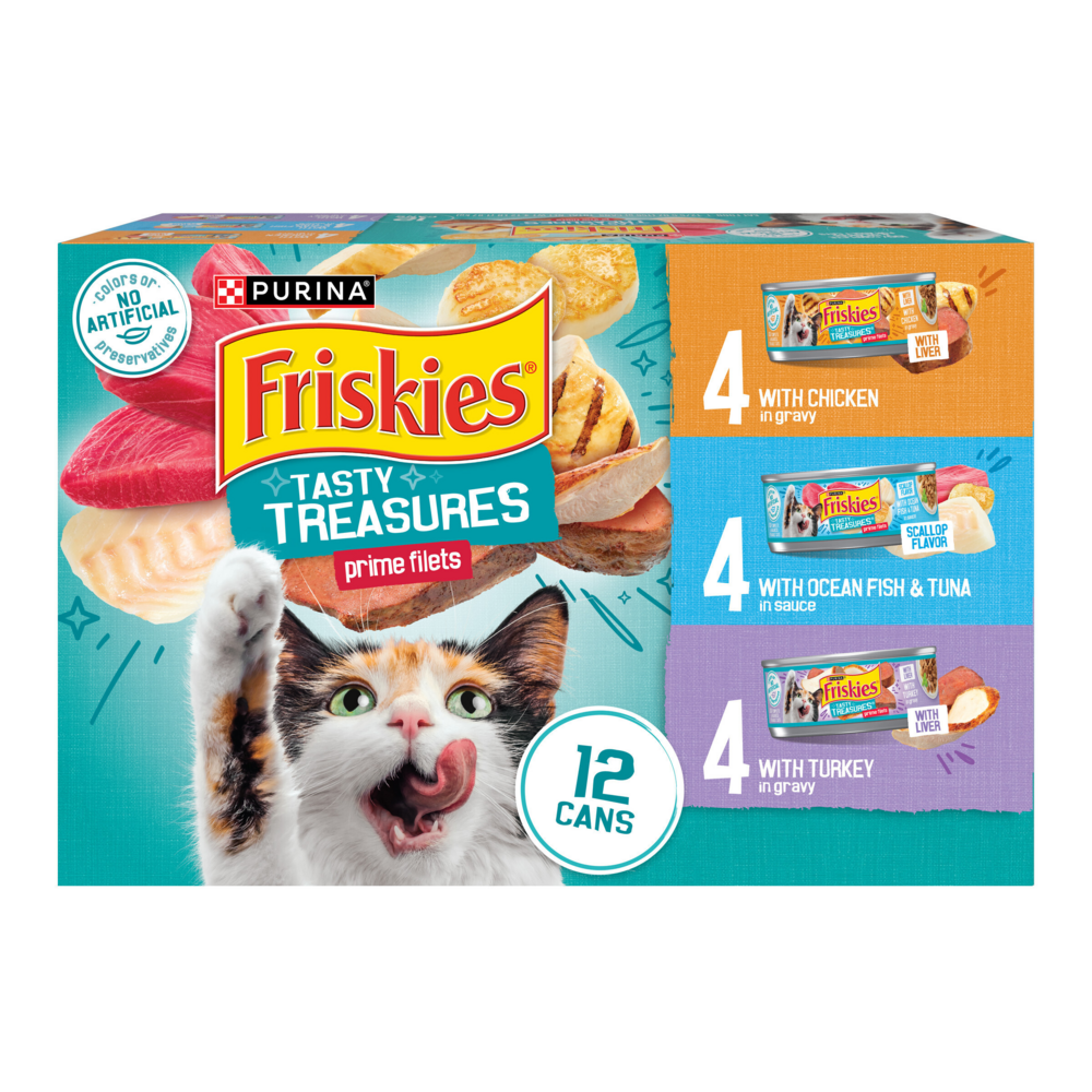 Friskies Tasty Treasures Variety Pack Canned Cat Food