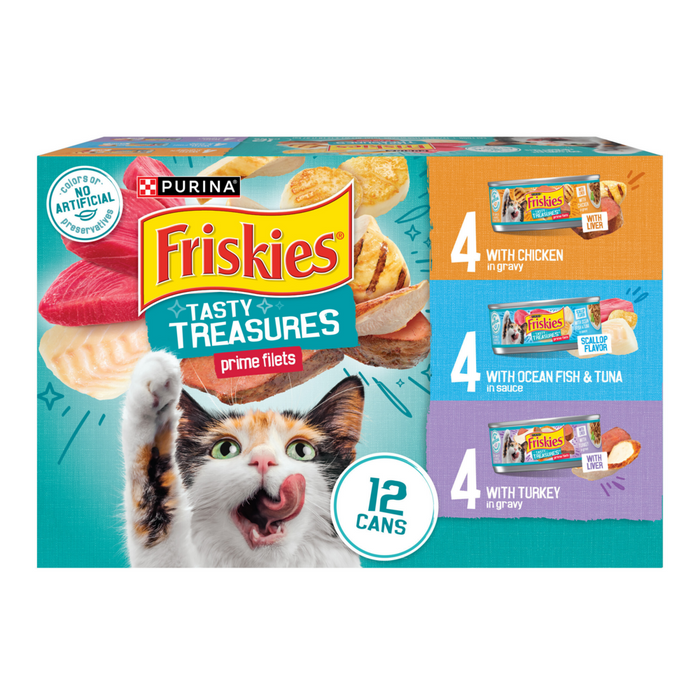 Friskies Tasty Treasures Variety Pack Canned Cat Food — Concord
