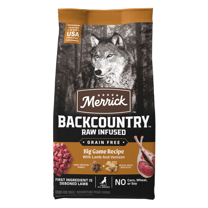 Merrick Backcountry Raw Infused Grain Free Big Game Recipe Freeze