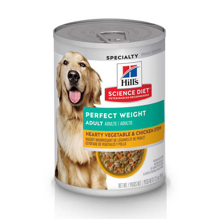 Hill's Science Diet Adult Perfect Weight Hearty Vegetable & Chicken Stew Canned Dog Food