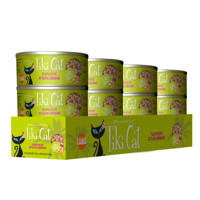 Tiki Cat Luau Grain Free Tilapia in Tilapia Consomme Canned Cat Food