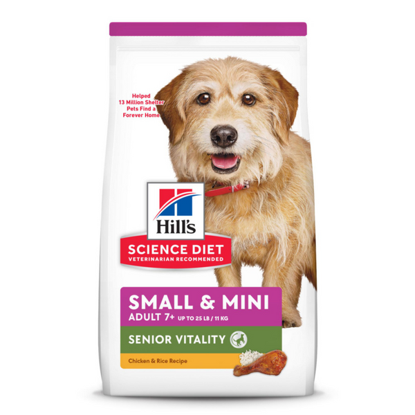 Hill's Science Diet Adult 7+ Senior Vitality SM & Mini Chicken