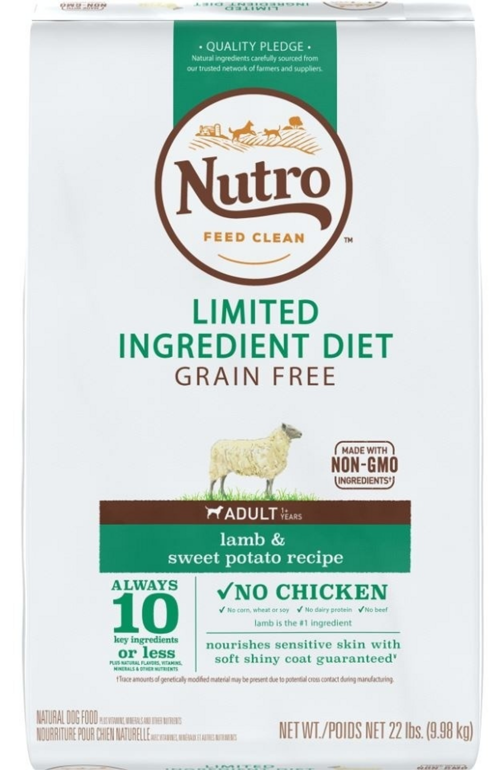Nutro Limited Ingredient Diet Grain Free Adult Lamb and Sweet