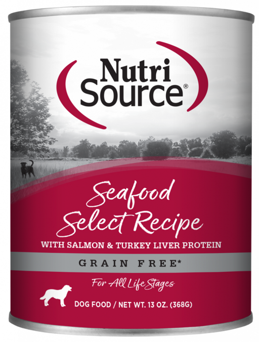 NutriSource Grain Free Seafood Select Formula Canned Dog Food