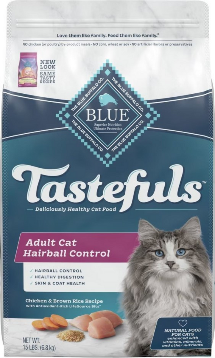 Blue Buffalo Tastefuls Adult Cat Hairball Control Chicken & Brown Rice —  Concord Pet Foods & Supplies| Delaware, Pennsylvania, New Jersey, Maryland
