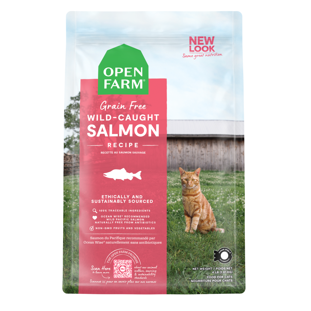 Open Farm Grain Free Wild Caught Salmon Recipe Dry Cat Food