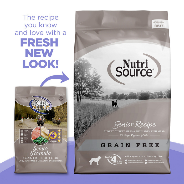NutriSource Grain Free Senior Recipe Dry Dog Food — Concord Pet