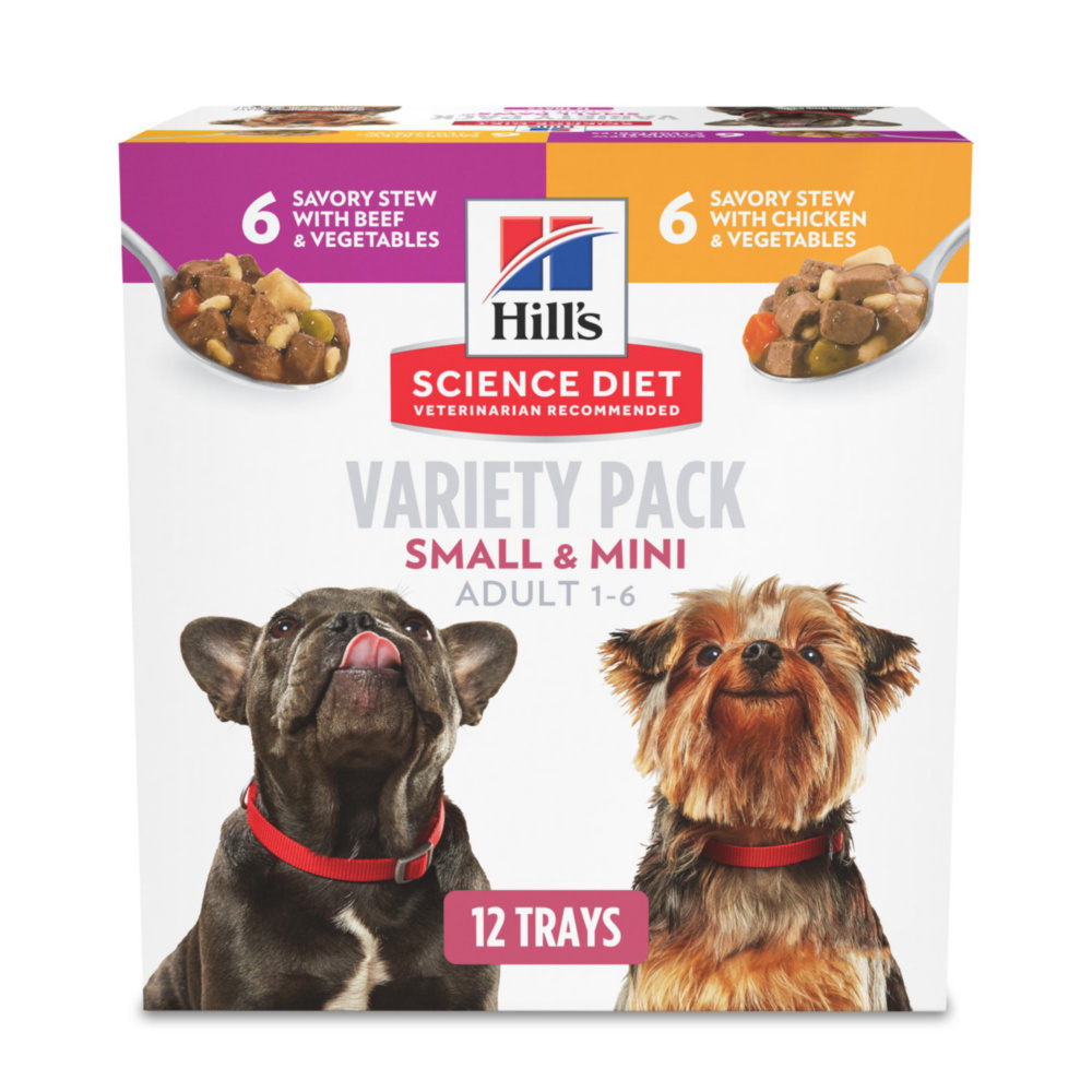 Hill s Science Diet Adult Small Toy Variety Pack Wet Dog Food 3.5 oz 12 Pack