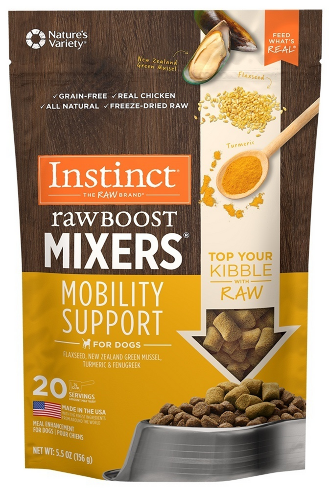 Instinct Grain Free Freeze Dried Raw Boost Mixers Mobility Support Rec Concord Pet Foods Supplies Delaware Pennsylvania New Jersey Maryland