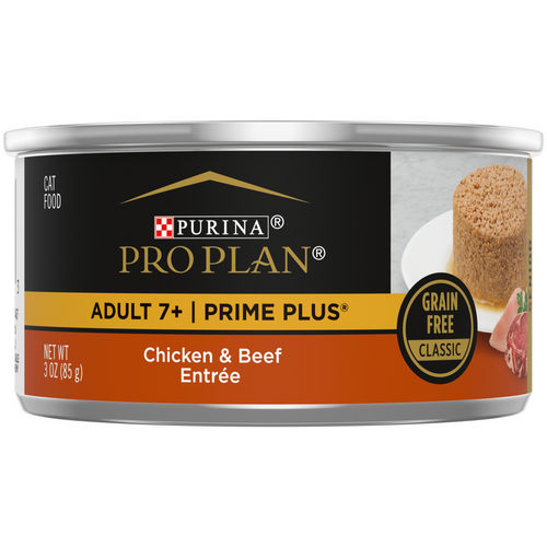 Purina Pro Plan Prime Plus 7+ Chicken & Beef Entree Classic Canned