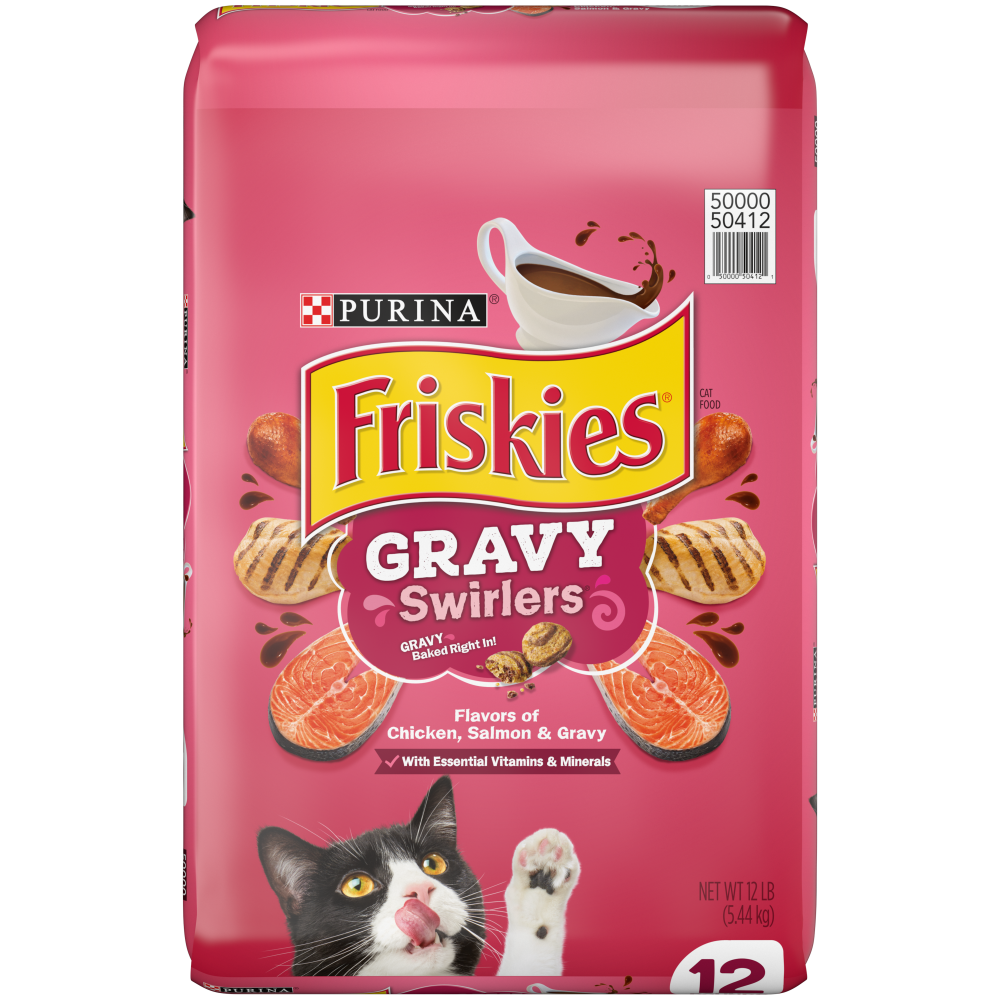 Friskies Gravy Swirlers Chicken Salmon Flavor Dry Cat Food Concord Pet Foods Supplies Delaware Pennsylvania New Jersey Maryland