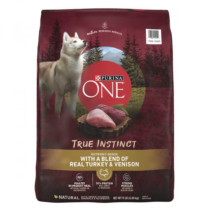 Purina ONE SmartBlend True Instinct Turkey & Venison Dry Dog Food