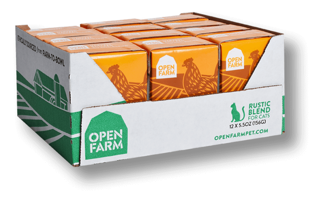 Open Farm Grain Free Harvest Chicken Recipe Rustic Blend Wet Cat Food