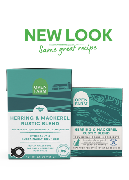 Open Farm Grain Free Herring & Mackerel Recipe Rustic Blend Wet Cat Food