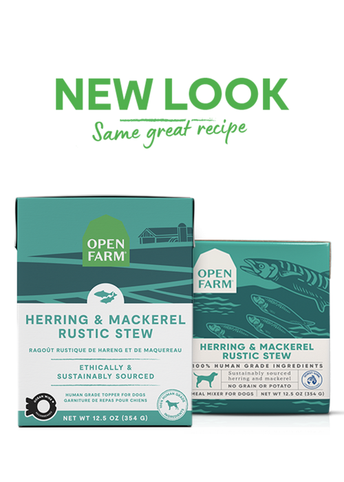 Open Farm Grain Free Herring & Mackerel Recipe Rustic Stew Wet Dog Food