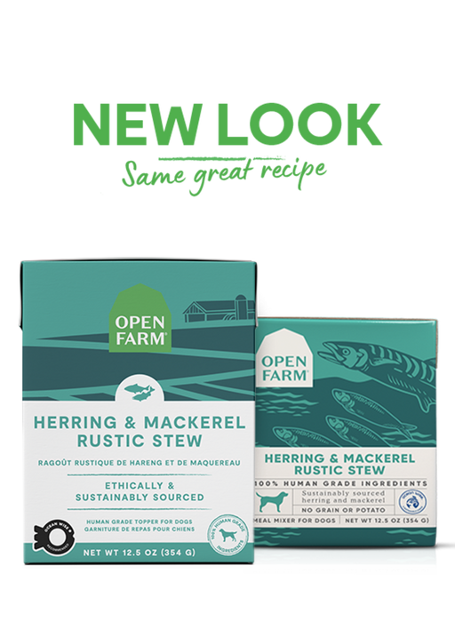 Open Farm Grain Free Herring & Mackerel Recipe Rustic Stew Wet Dog Food