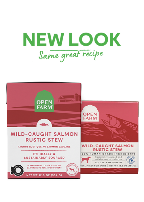 Open Farm Grain Free Wild Caught Salmon Recipe Rustic Stew Wet Dog Food