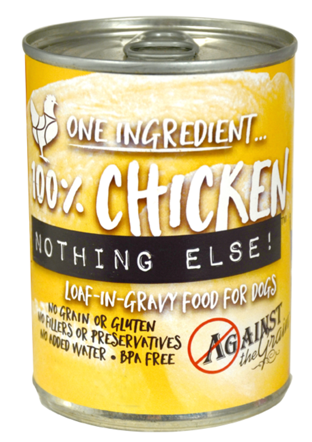 1 million 400 g cans of wet dog food Against the Grain Nothing Else Grain Free One Ingredient 100% Chicken Canned  Dog Food