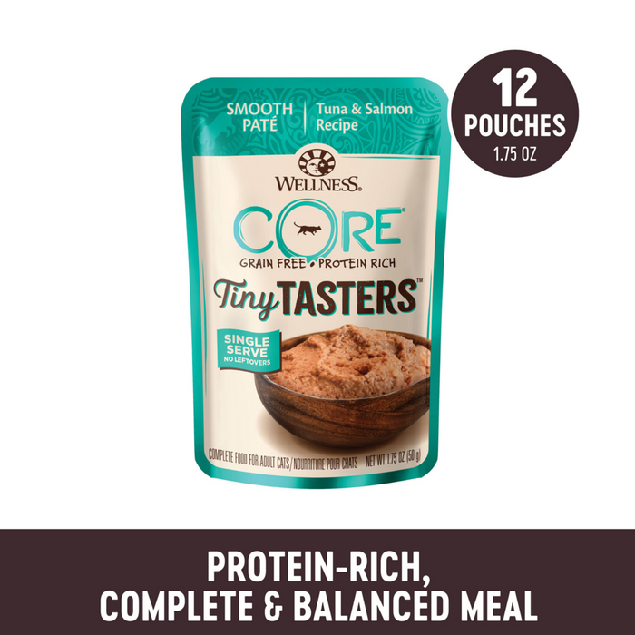 Wellness CORE Tiny Tasters Tuna & Salmon Pate Wet Cat Food