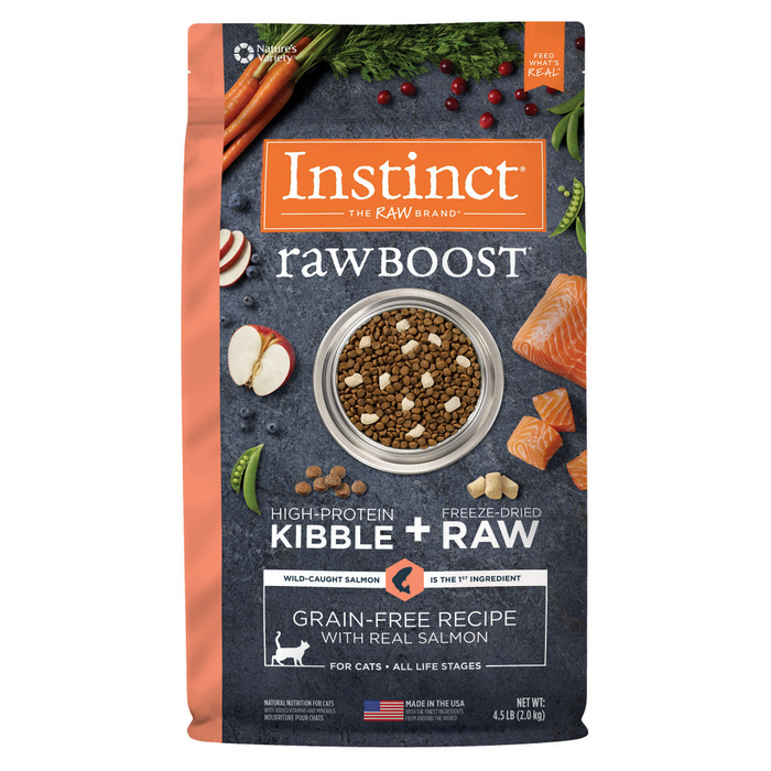 Instinct Raw Boost Grain-Free Real Salmon Dry Cat Food