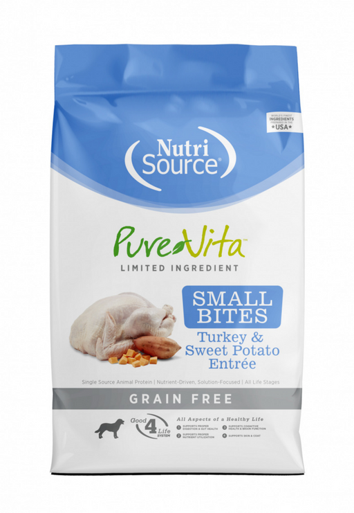 PureVita Small Bites Grain Free Turkey & Sweet Potato Recipe Dry Dog Food