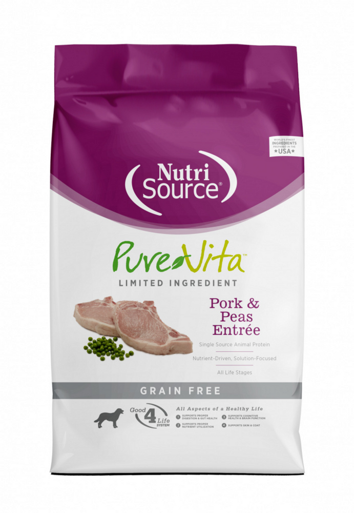 PureVita Grain Free Limited Ingredient Pork & Peas Recipe Dry Dog Food