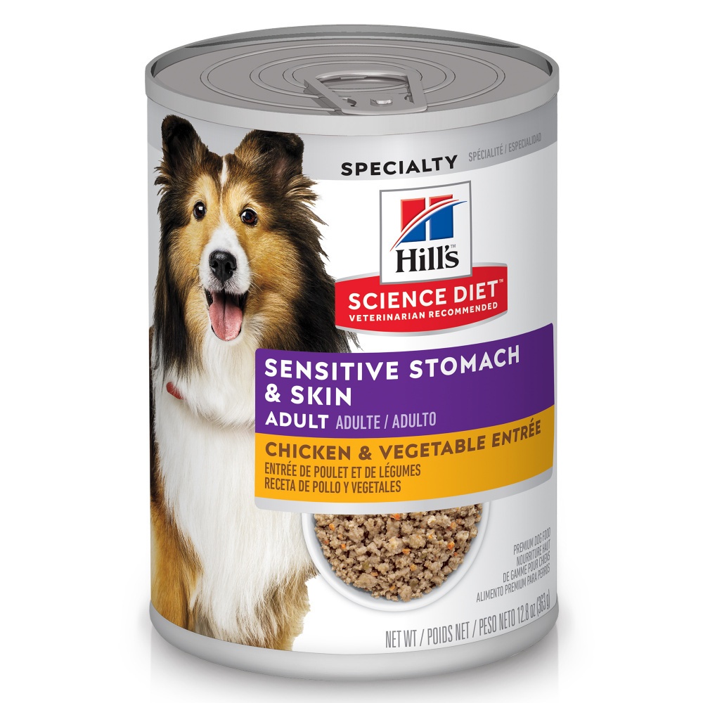 Hill's® Science Diet® Adult Sensitive Stomach & Skin Chicken & Vegetable Entrée dog food
