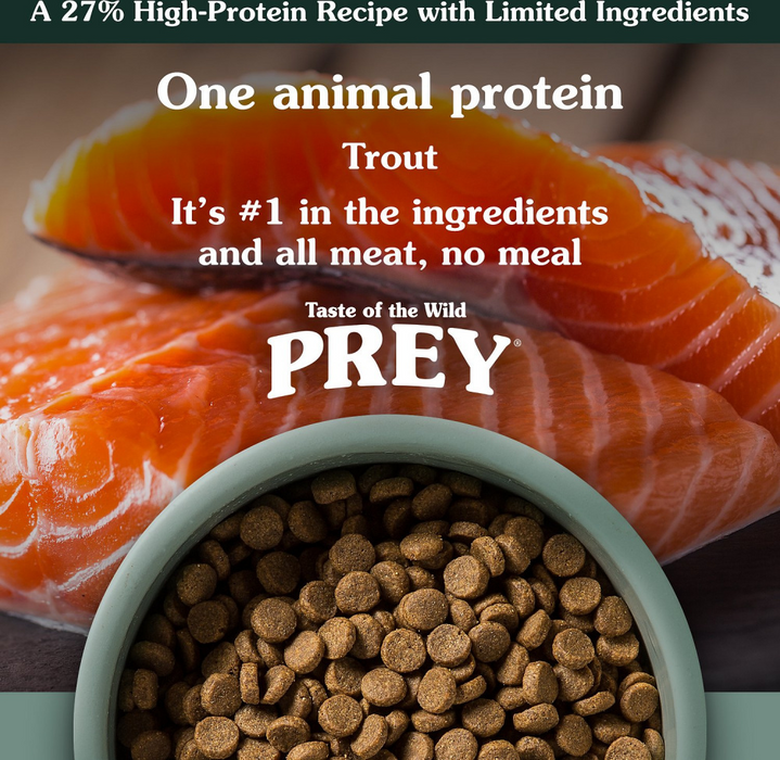 Taste Of The Wild Grain Free Prey Limited Ingredient Trout Dry Dog Food