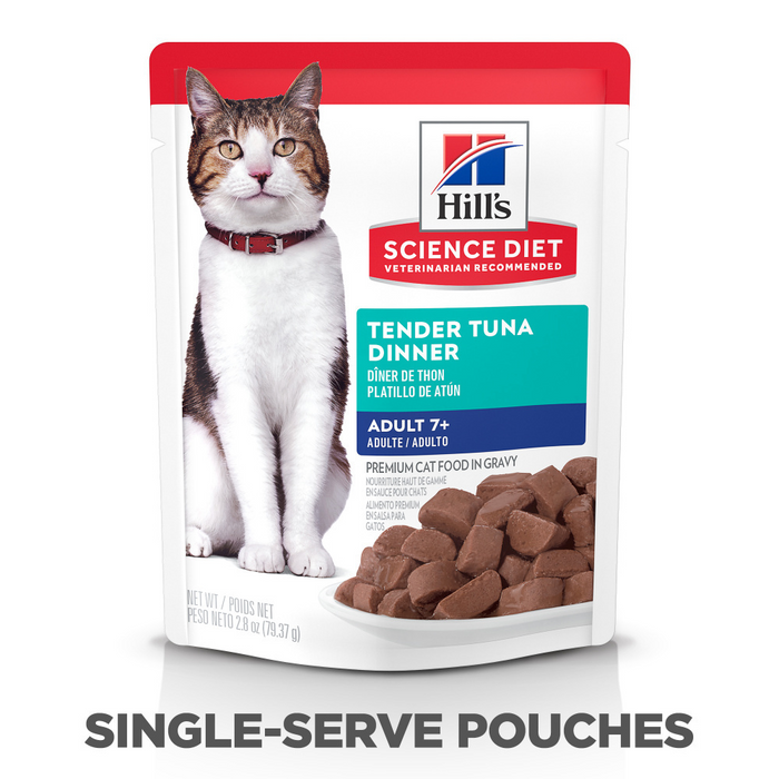 Hill's Science Diet Senior 7+ Tender Tuna Dinner Wet Cat Food