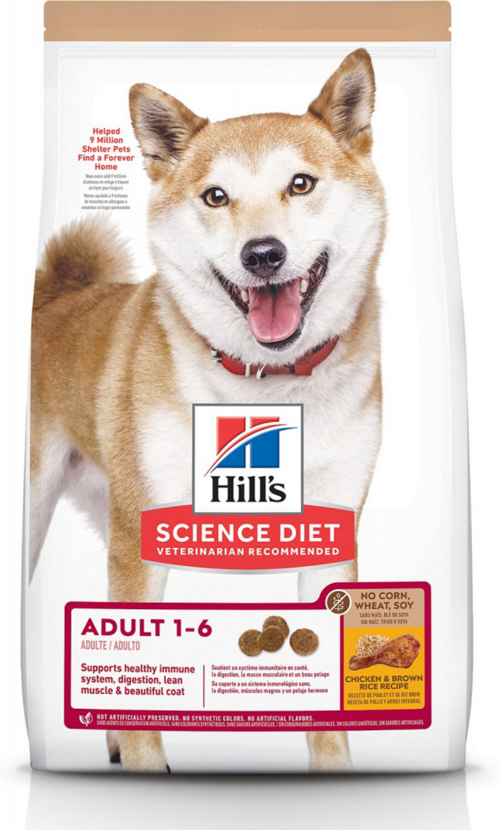 cres hill animal online dog food Hill's Science Diet Adult No Corn, Wheat or Soy Dry Dog Food, Chicken, 4 lb Bag