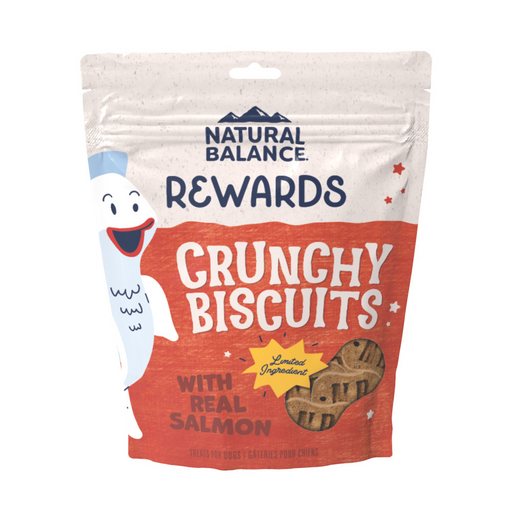 Natural Balance Rewards Crunchy Biscuits With Real Salmon Small Breed  Dog Treats