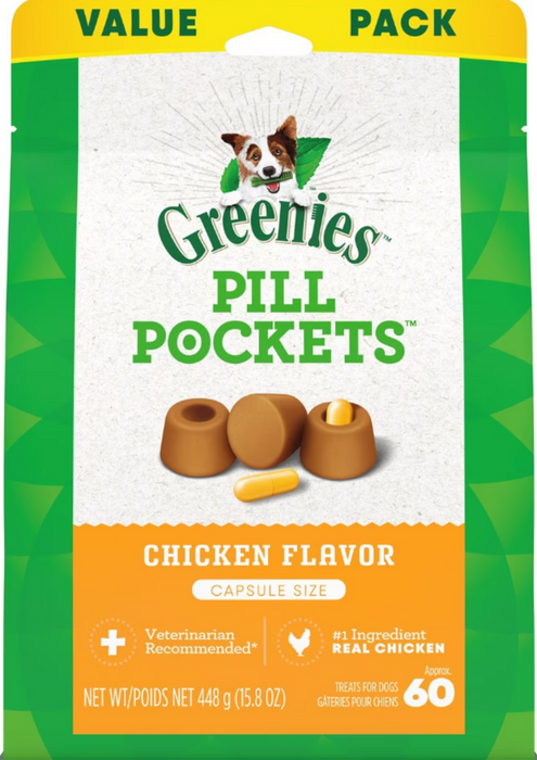 Greenies Pill Pockets Canine Chicken Flavor Dog Treats