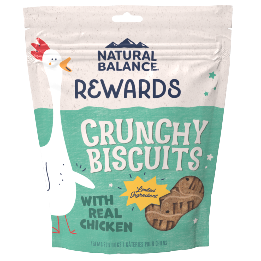 Natural Balance Rewards Crunchy Biscuits With Real Chicken Dog Treats