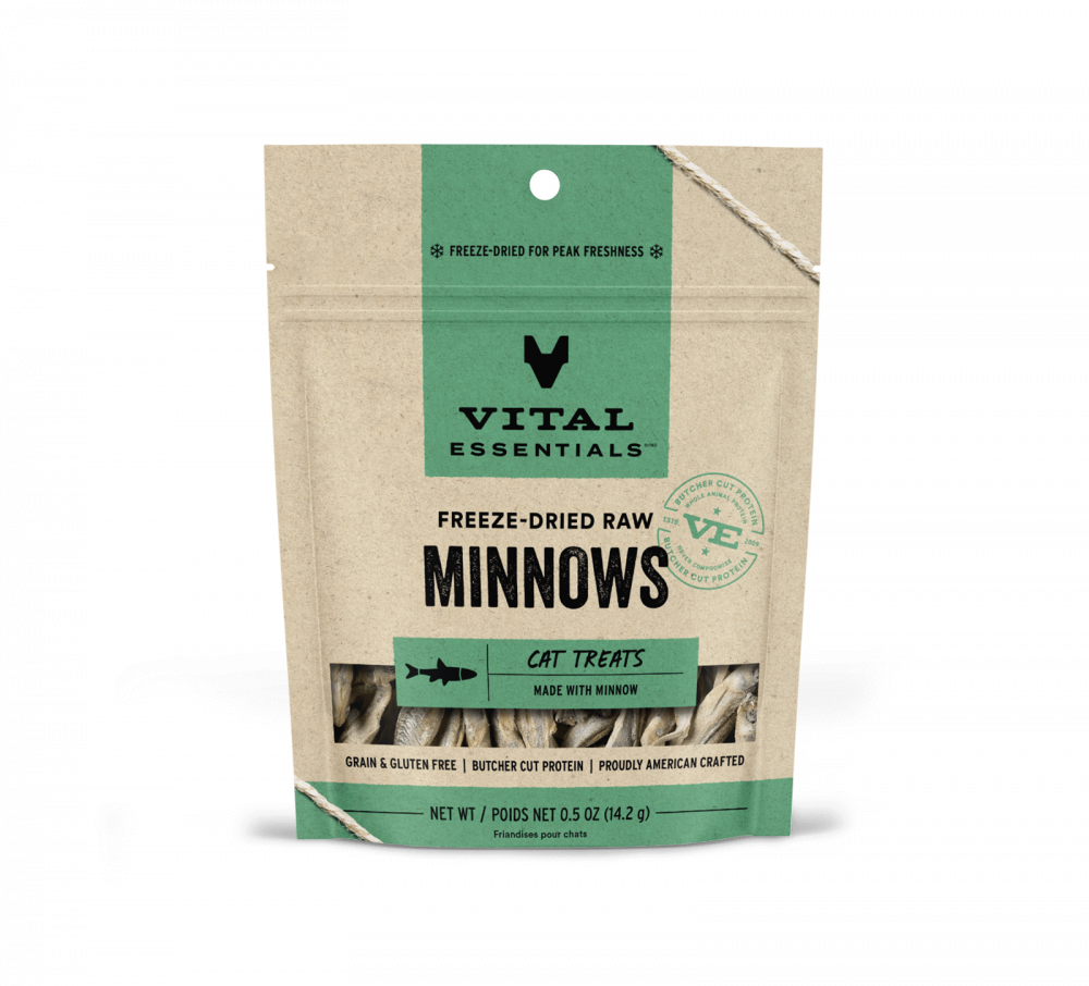 Vital Essentials Vital Cat Freeze Dried Grain Free Minnows Cat Treats