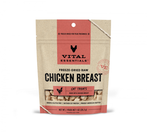 Vital Essentials Vital Cat Freeze Dried Grain Free Chicken Breast Cat Treats