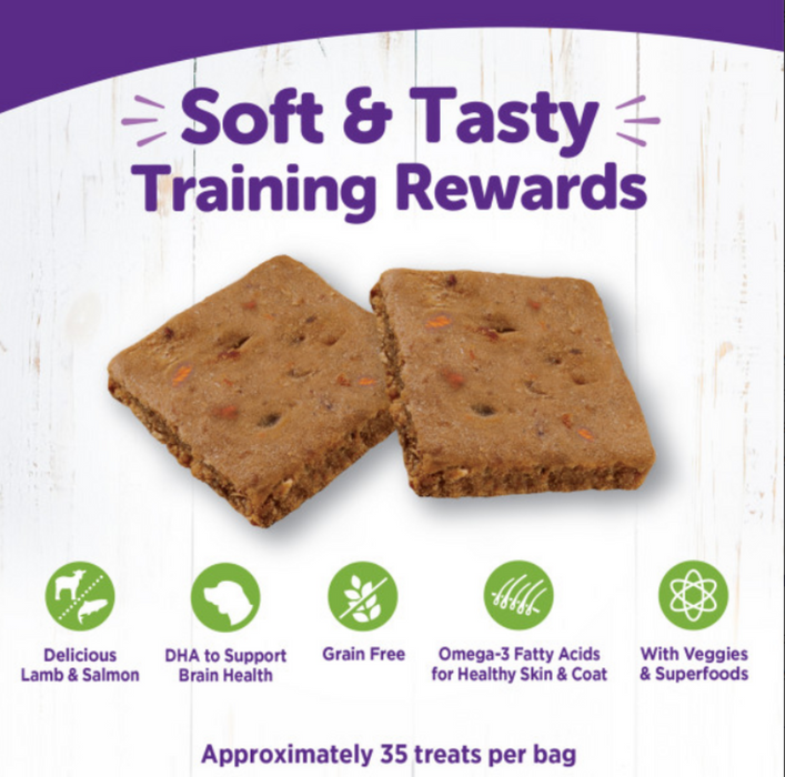 Wellness Rewarding Life Soft & Chewy Dog Treats Grain Free Lamb & Salmon