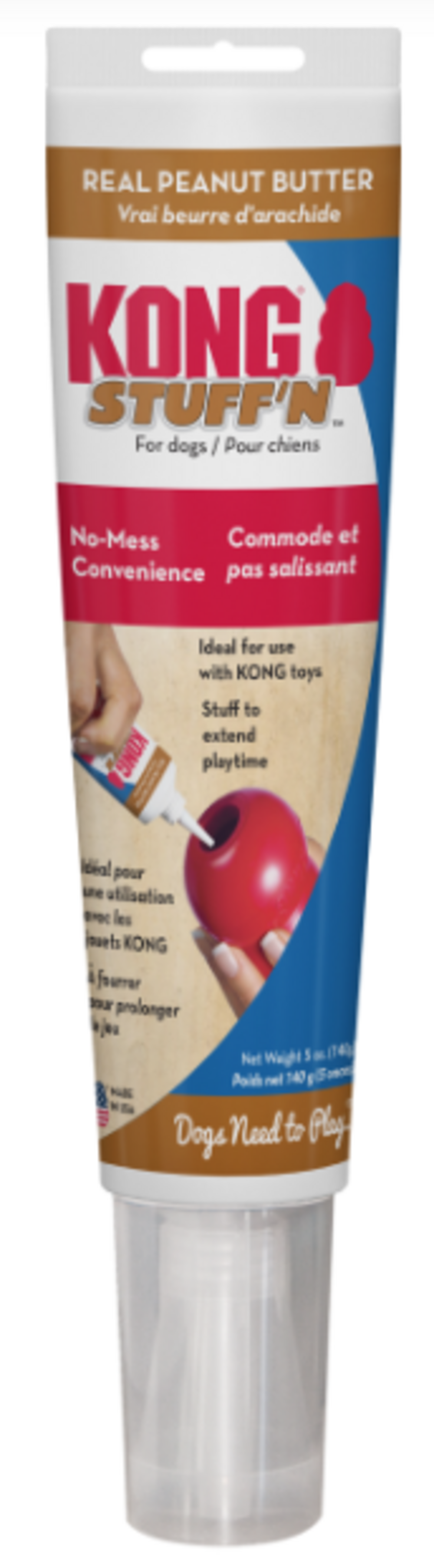 KONG Stuff'N Real Peanut Butter Dog Treat Tube — Concord Pet Foods