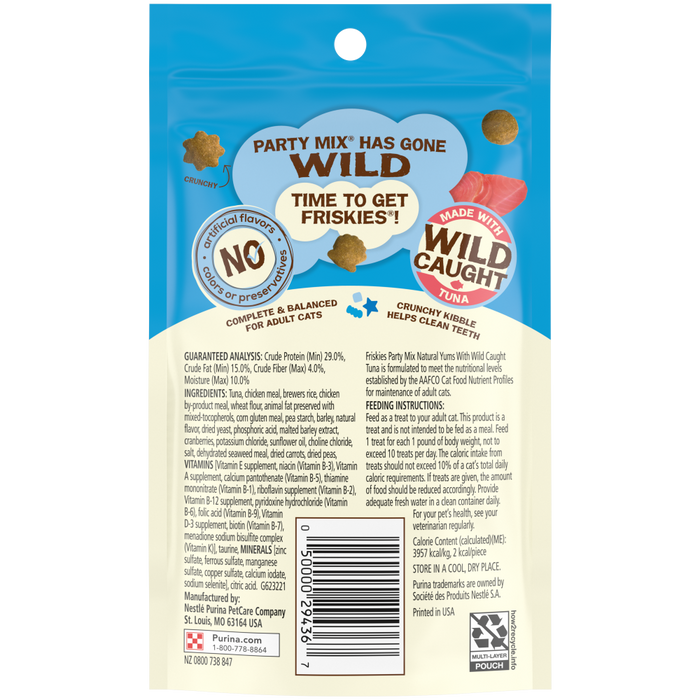 Friskies Party Mix Natural Yums with Real Tuna Cat Treats Concord Pet Foods Supplies Delaware Pennsylvania New Jersey Maryland