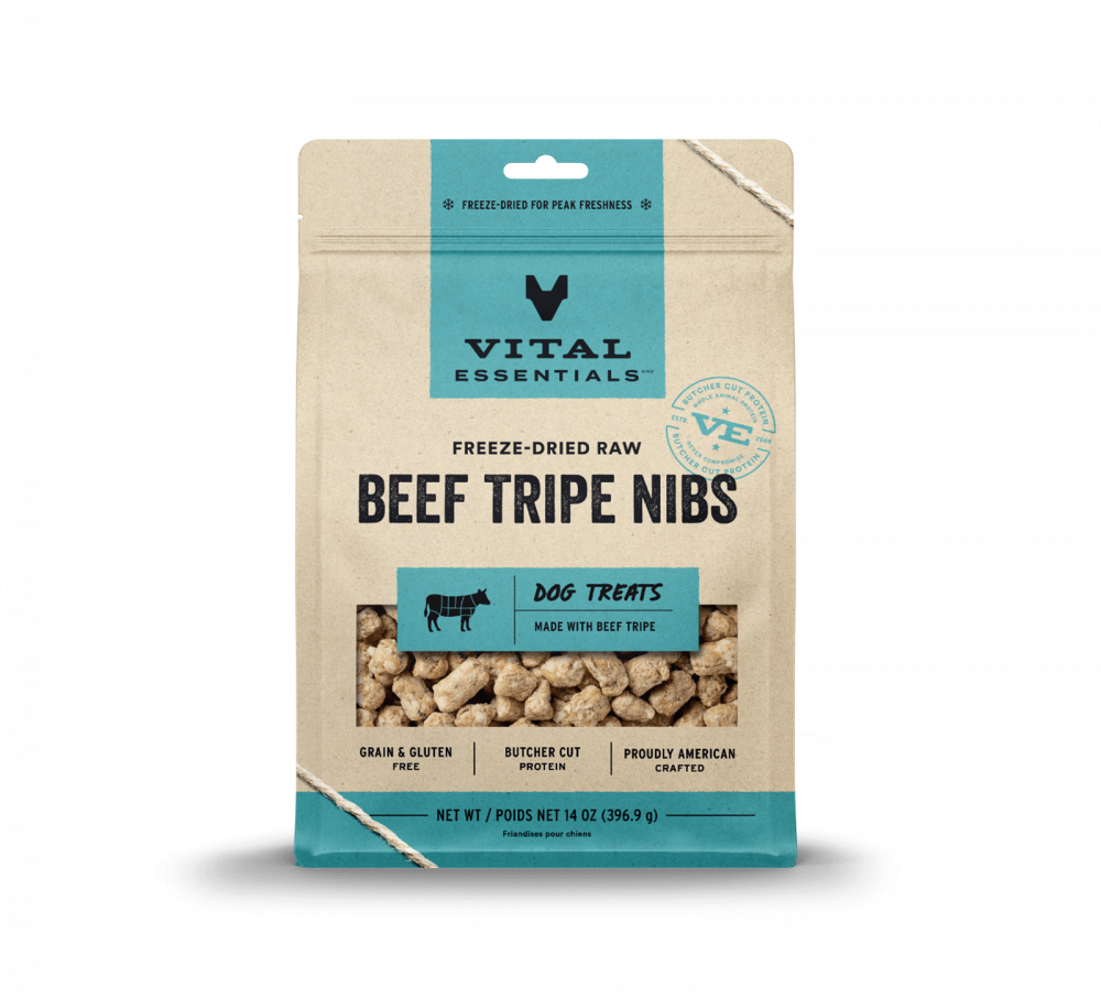 Vital Essentials Freeze Dried Beef Tripe Vital Treats for Dogs