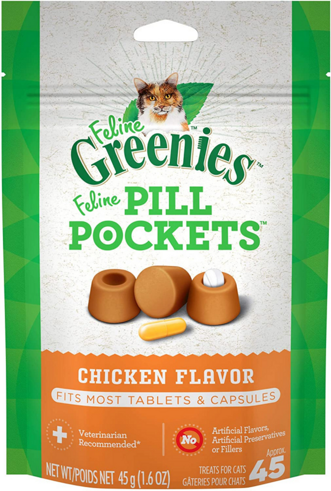 Greenies Pill Pockets Feline Chicken Flavor Cat Treats Concord Pet Foods Supplies Delaware Pennsylvania New Jersey Maryland