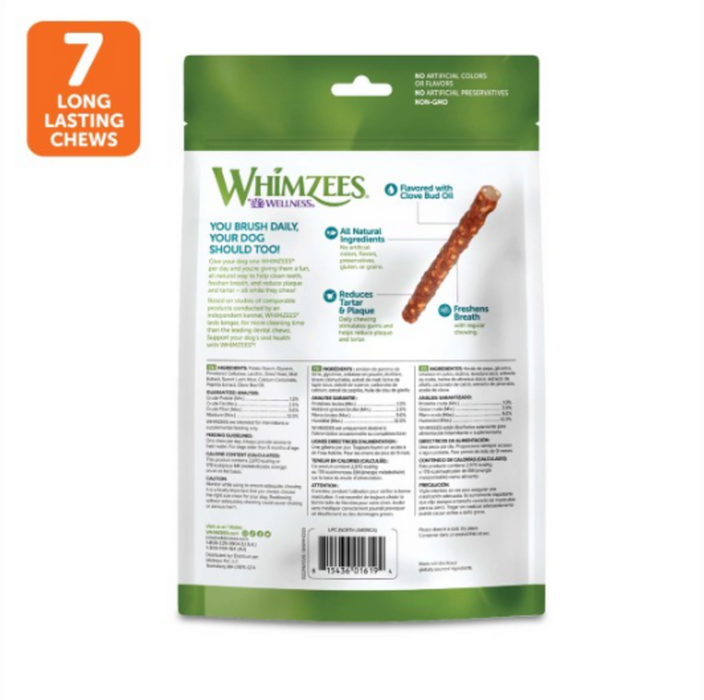 Whimzees Veggie Sausage Dental Chew Dog Treats