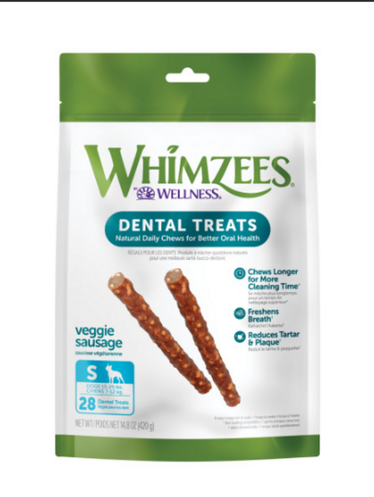 Whimzees Veggie Sausage Dental Chew Dog Treats — Concord Pet Foods