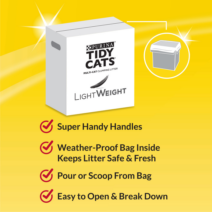 Cat litter yellow bag best sale